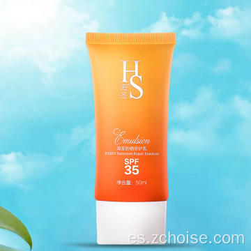 Natural Sunscream rotects Skin Loción tubo Protección UV